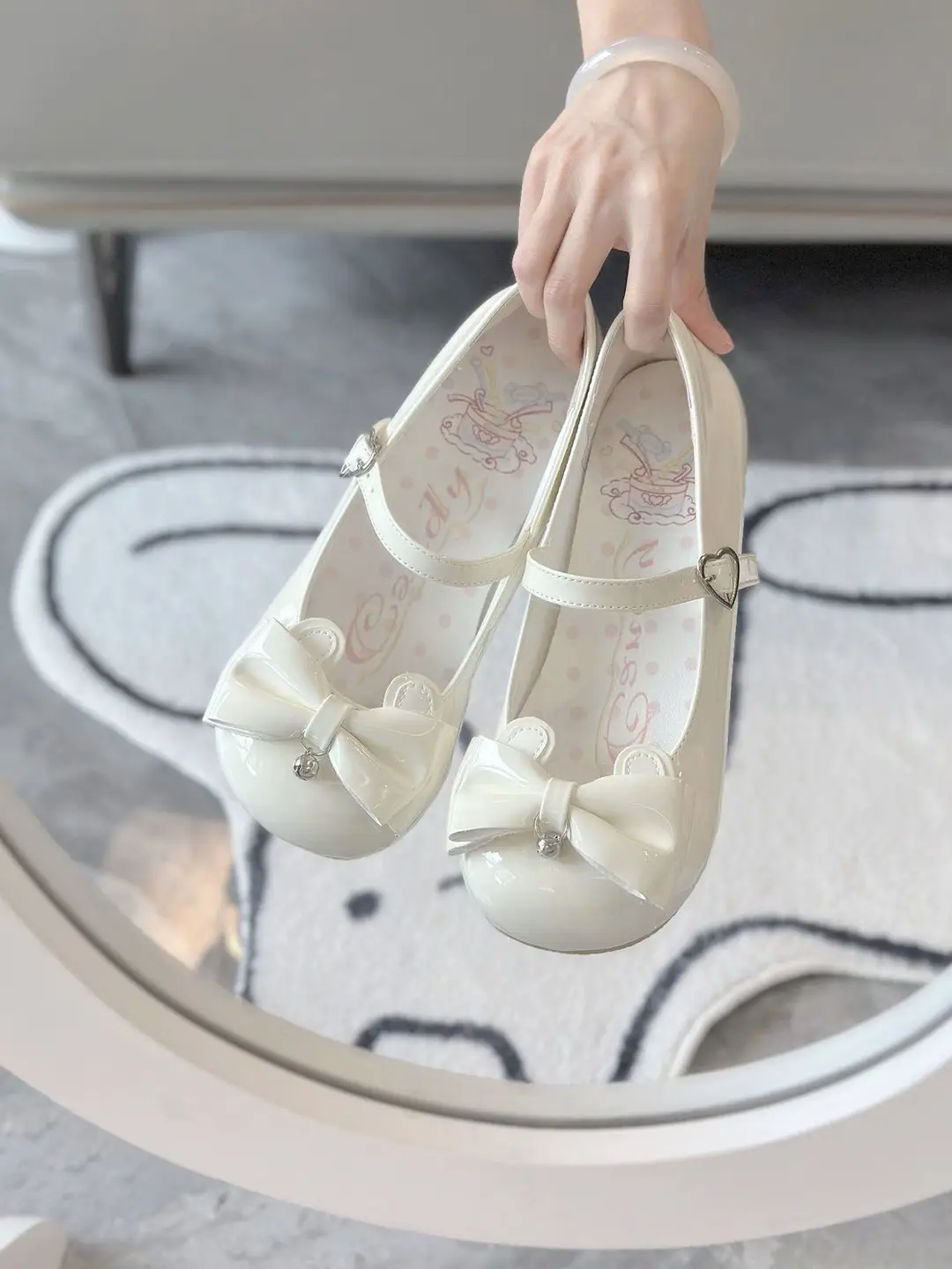 New Jk Lolita Mary Jane Leather Shoes, High-End Bow Bell Accessories, Fairy Lolita Shoes — feature 10