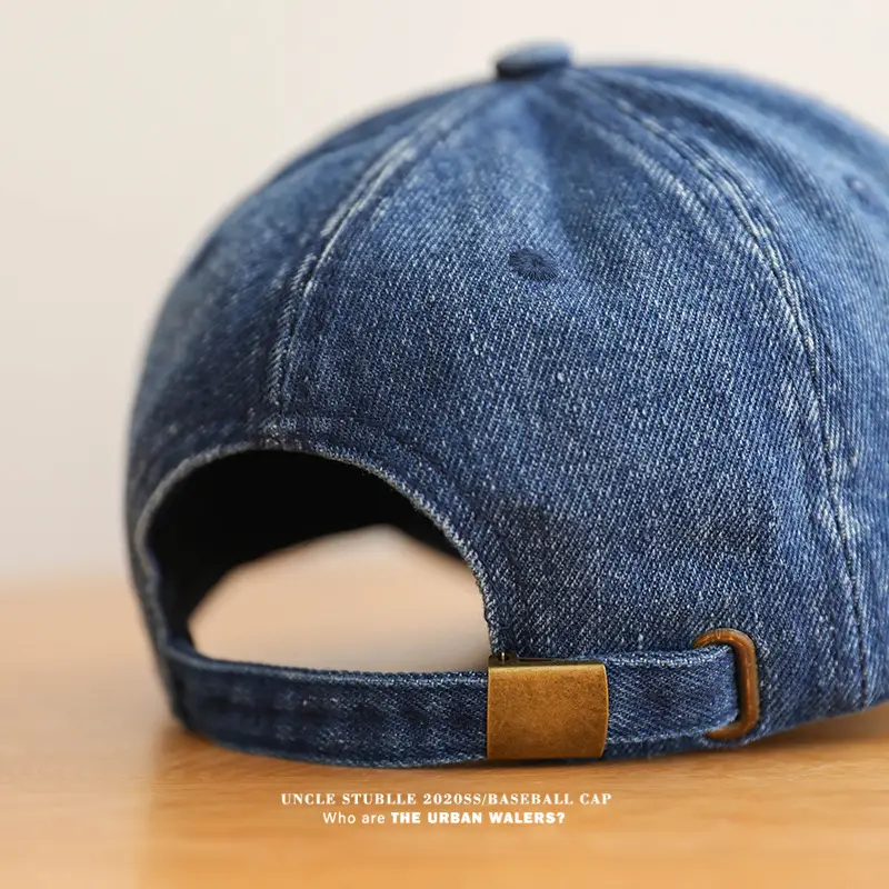 Vintage Denim Baseball Cap with Sunshade & Duckbill Cap - Image 6