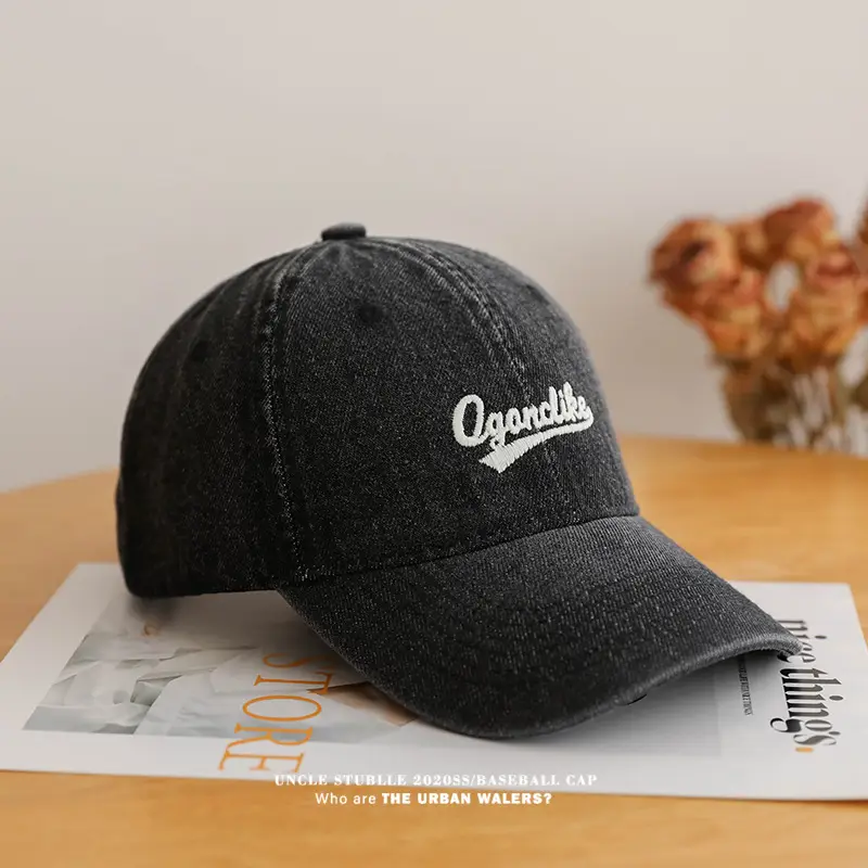 Vintage Denim Baseball Cap with Sunshade & Duckbill Cap — feature 13