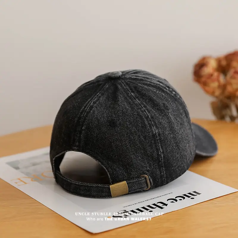 Vintage Denim Baseball Cap with Sunshade & Duckbill Cap — feature 14