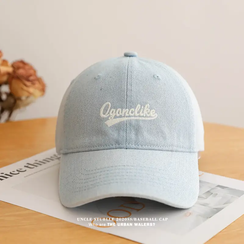 Vintage Denim Baseball Cap with Sunshade & Duckbill Cap — feature 3