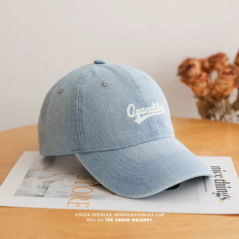 Vintage Denim Baseball Cap with Sunshade & Duckbill Cap — feature 6