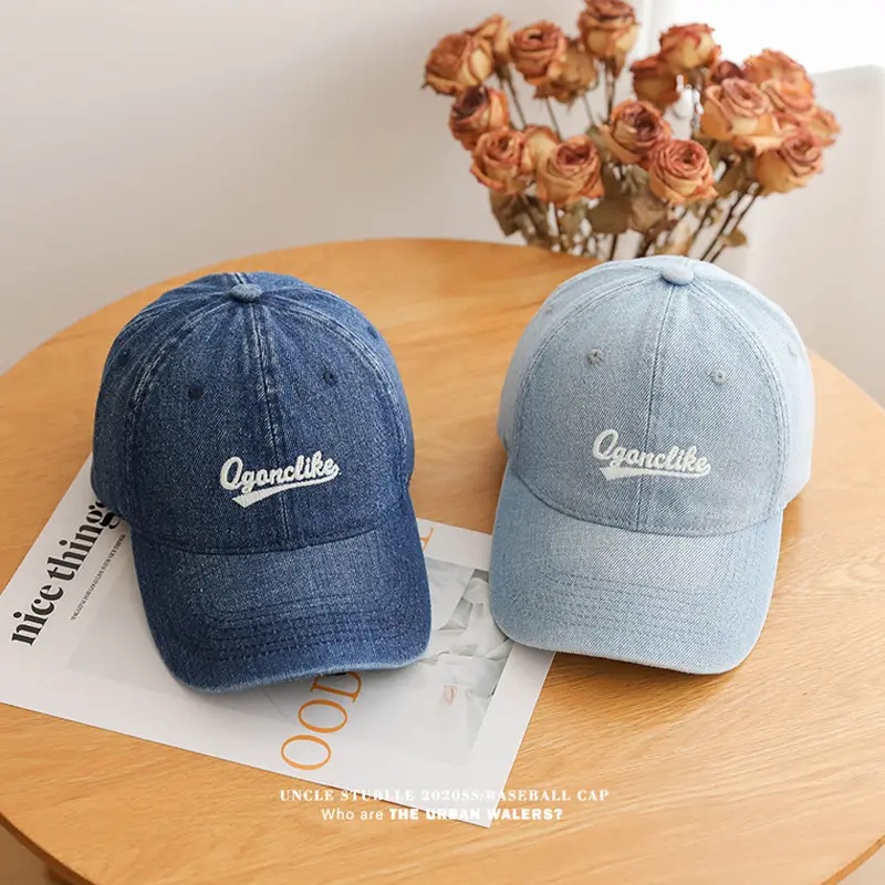 Vintage Denim Baseball Cap with Sunshade & Duckbill Cap — feature 7