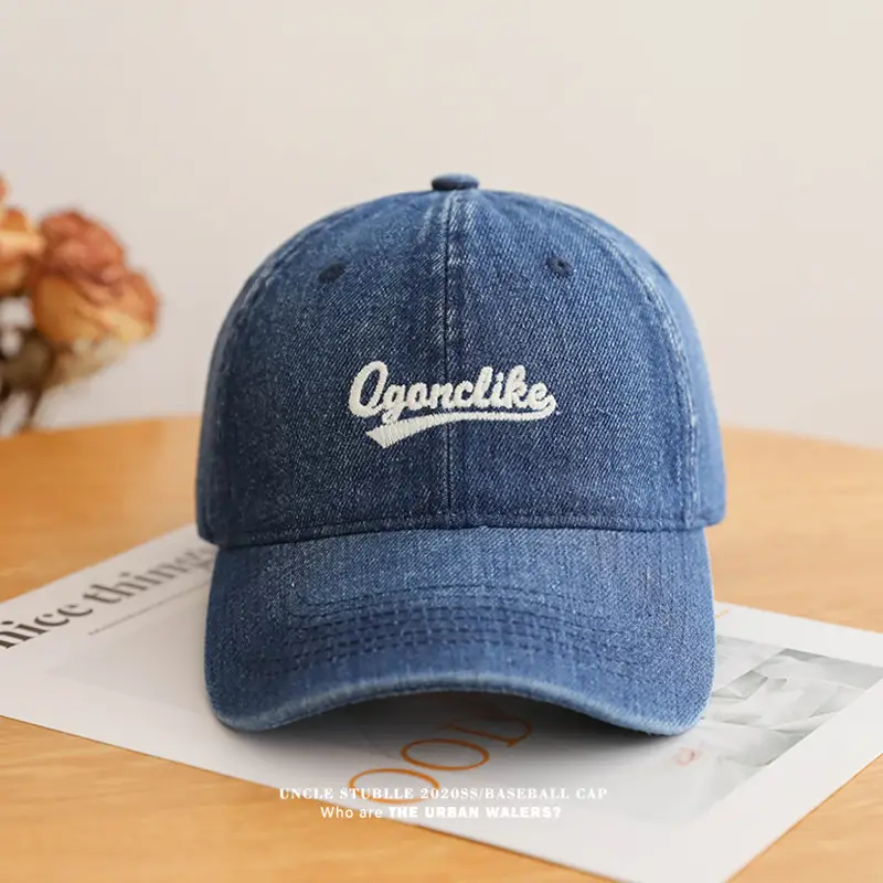 Vintage Denim Baseball Cap with Sunshade & Duckbill Cap — feature 9