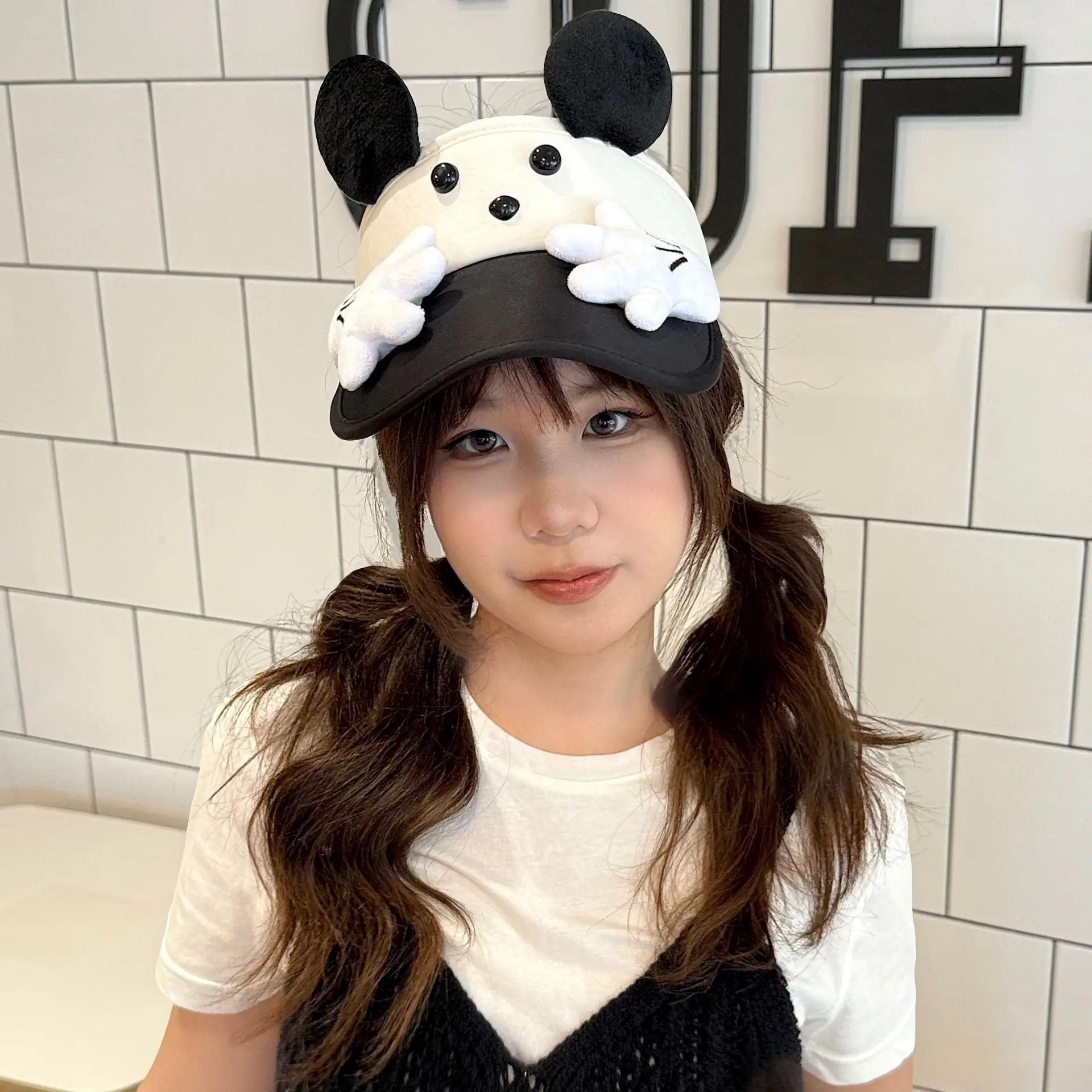 Cute Cartoon Sun Hat for Girls Light Blue Peaked Cap — feature 19