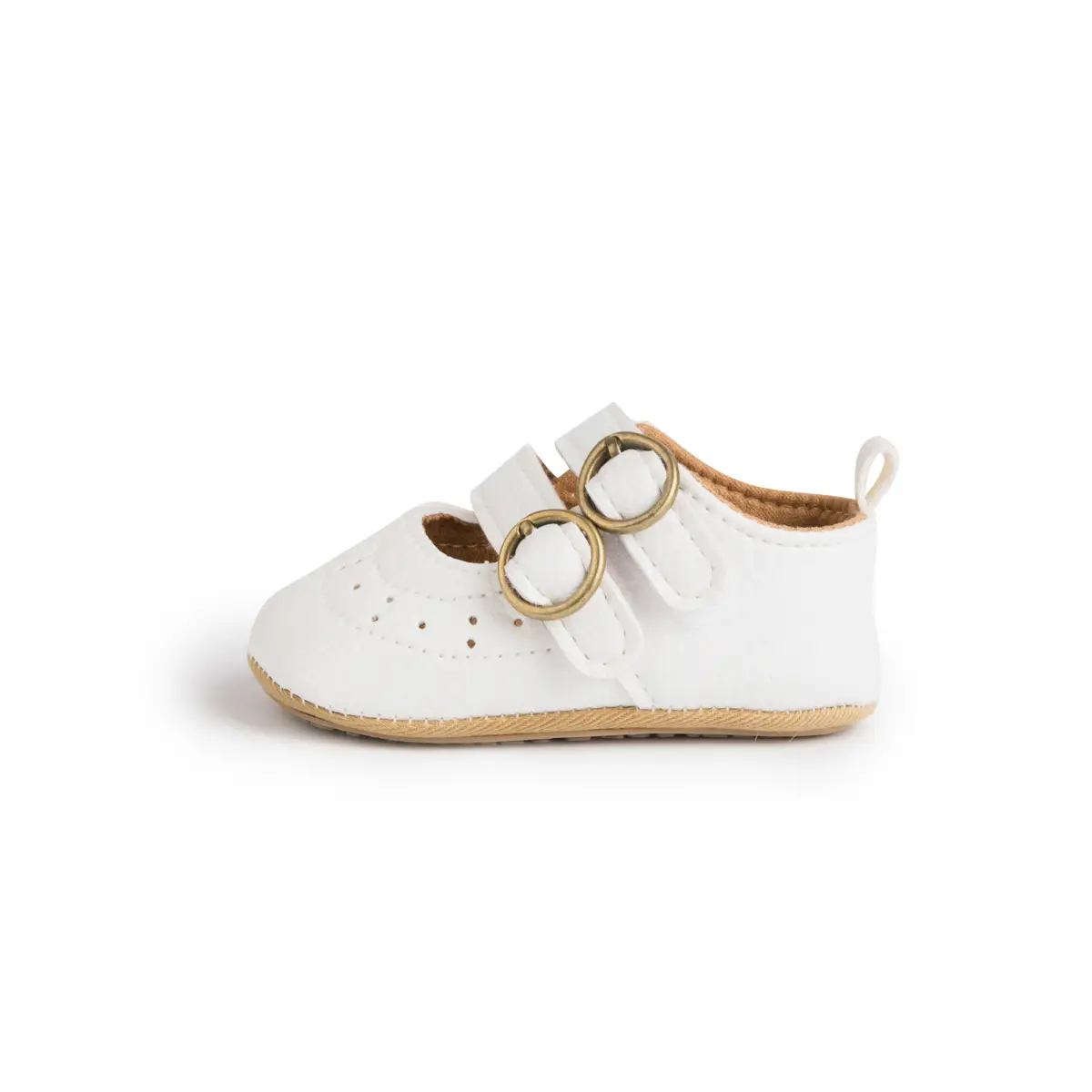 White PU Rubber Baby Shoes for Toddler Girls — feature 21