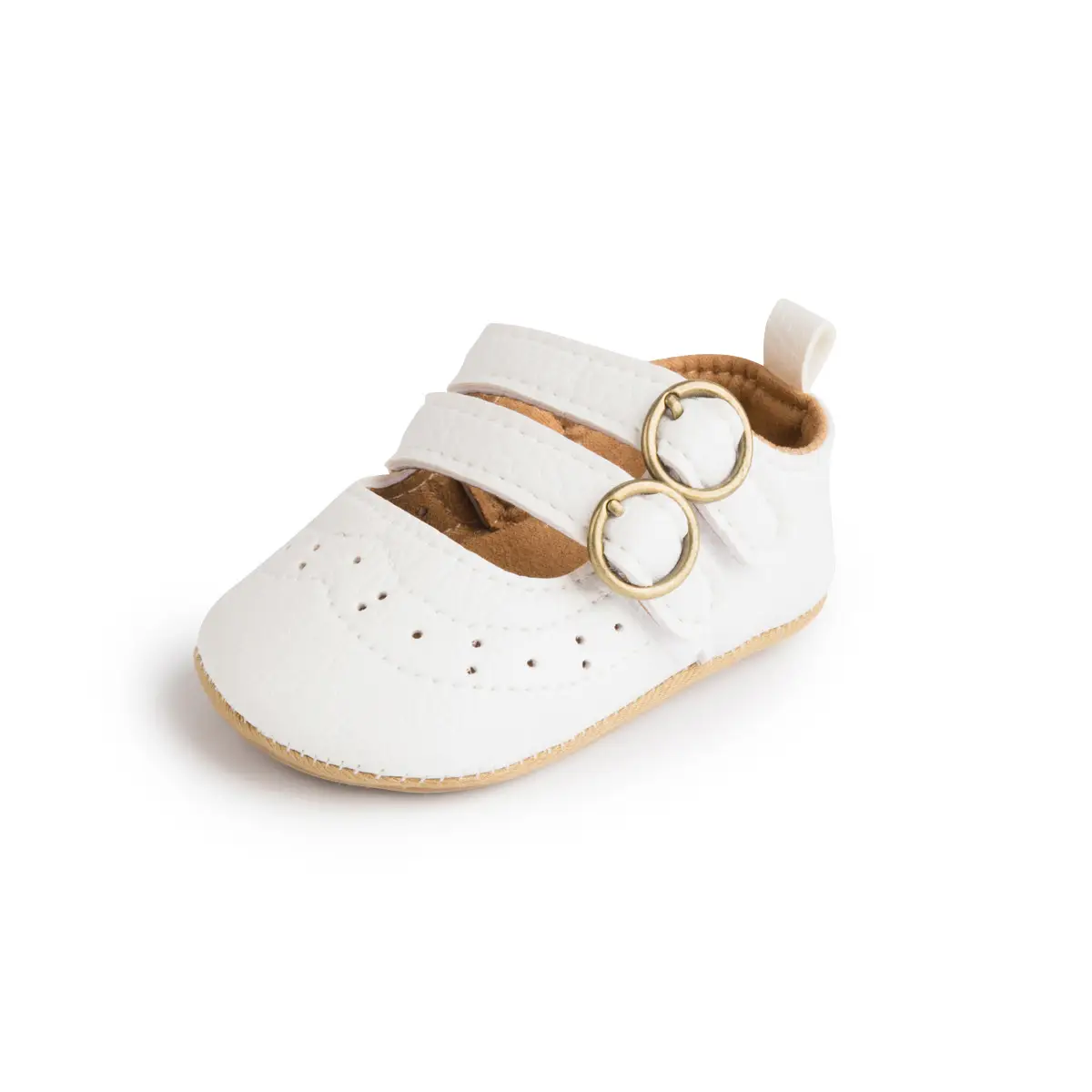 White PU Rubber Baby Shoes for Toddler Girls — feature 23