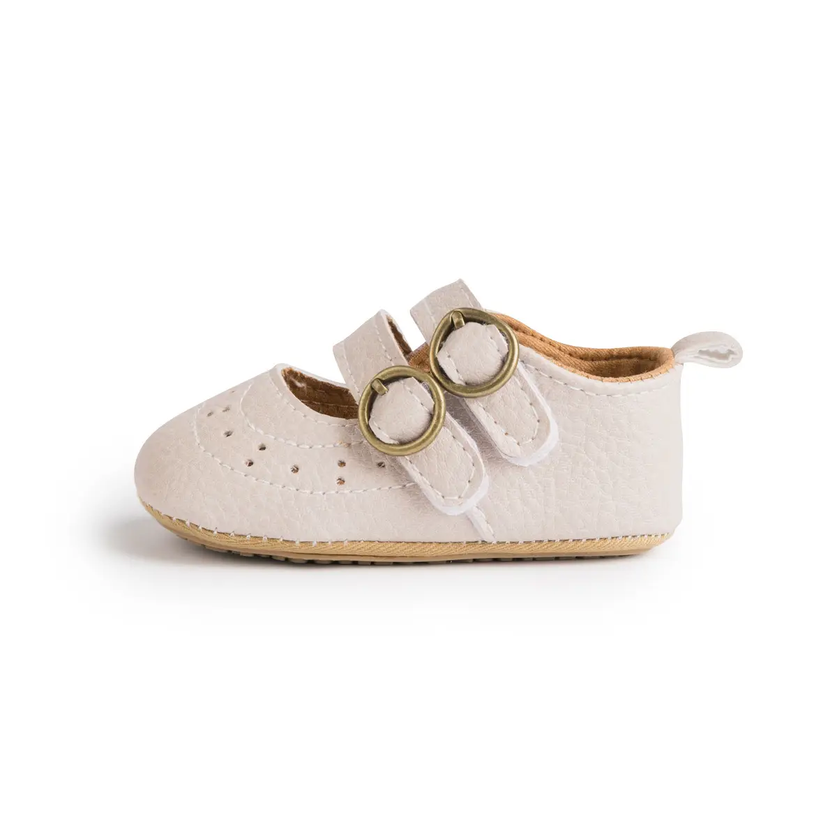 White PU Rubber Baby Shoes for Toddler Girls — feature 26