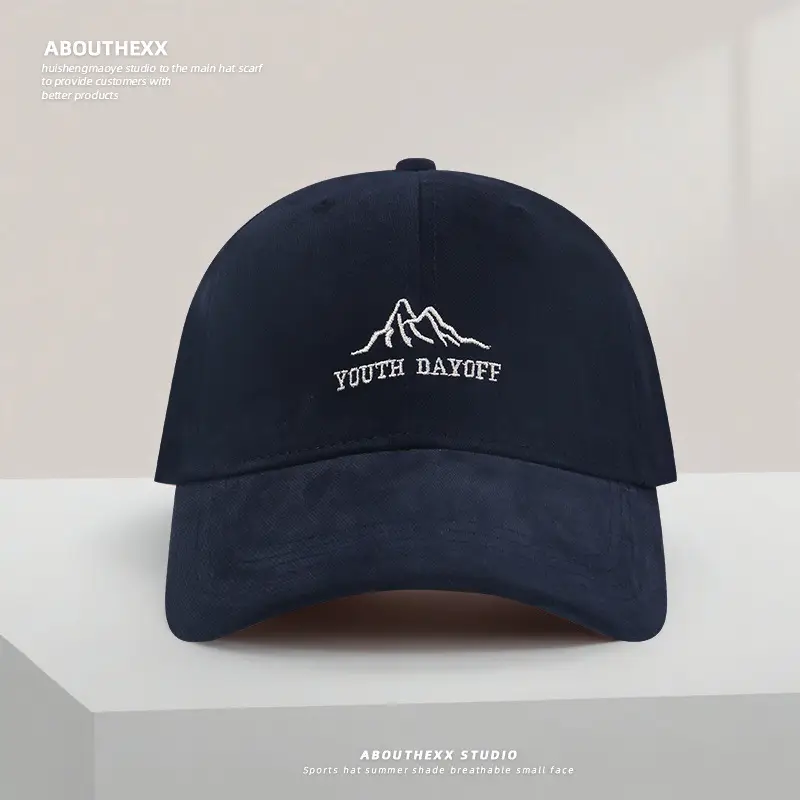 Women Letter Embroidered Baseball Cap Tan Large Head