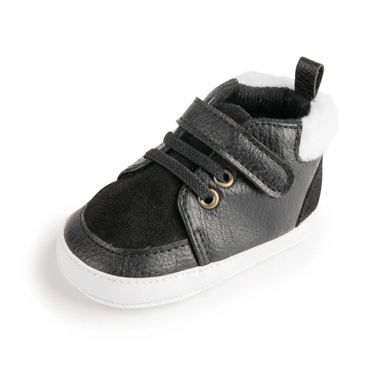 Fleece Lined Baby Shoes for Boys Winter Comfort