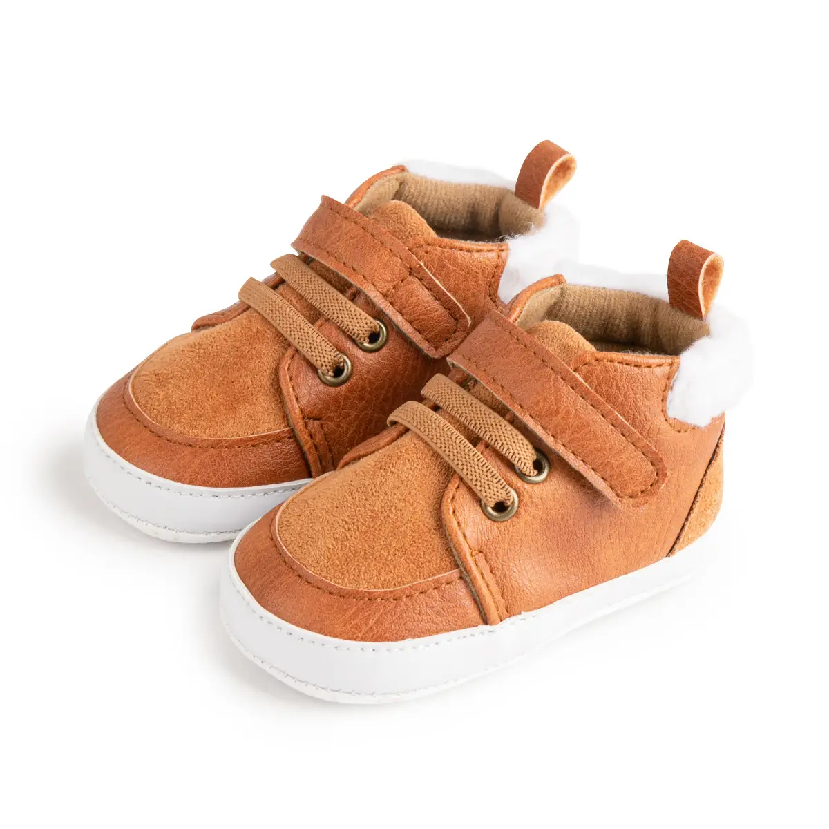 Fleece Lined Baby Shoes for Boys Winter Comfort