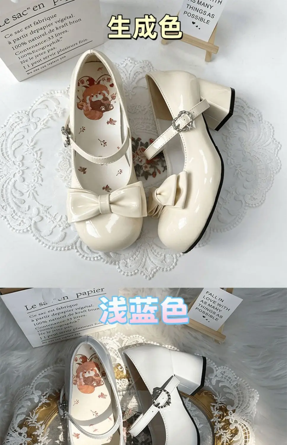 Mary Jane Slip-On Small Leather Shoes Jk Uniform Flats British Style Loafers for Women 2025 Bow Lolita — feature 5