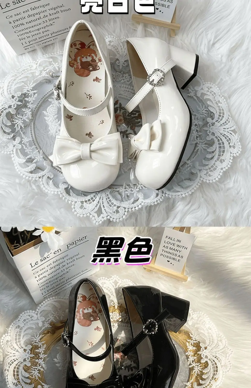 Mary Jane Slip-On Small Leather Shoes Jk Uniform Flats British Style Loafers for Women 2025 Bow Lolita — feature 7