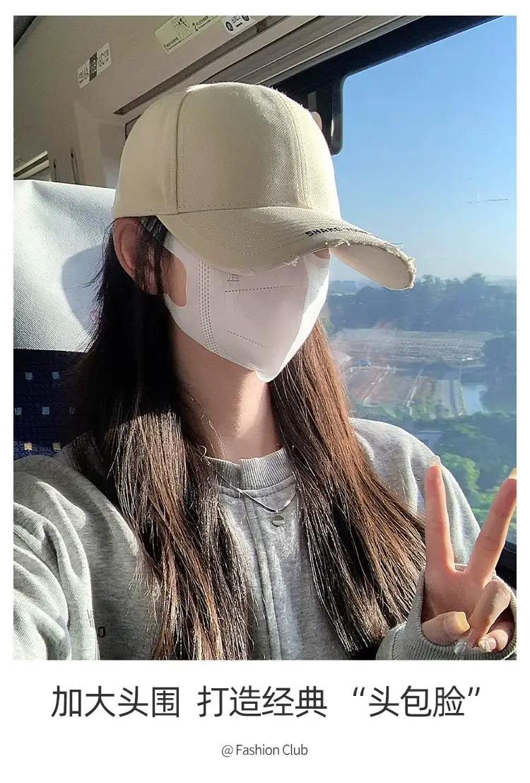 American Baseball Cap for Women Face-Slimming Duckbill Cap for Men — feature 7