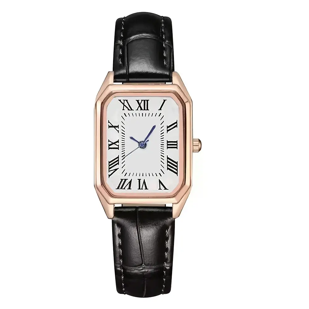 Manufacturer Spot Wholesale Watch Belt Fashion Light Luxury Quartz Watch Roman Scale Niche Square Women's Watch Women — feature 11