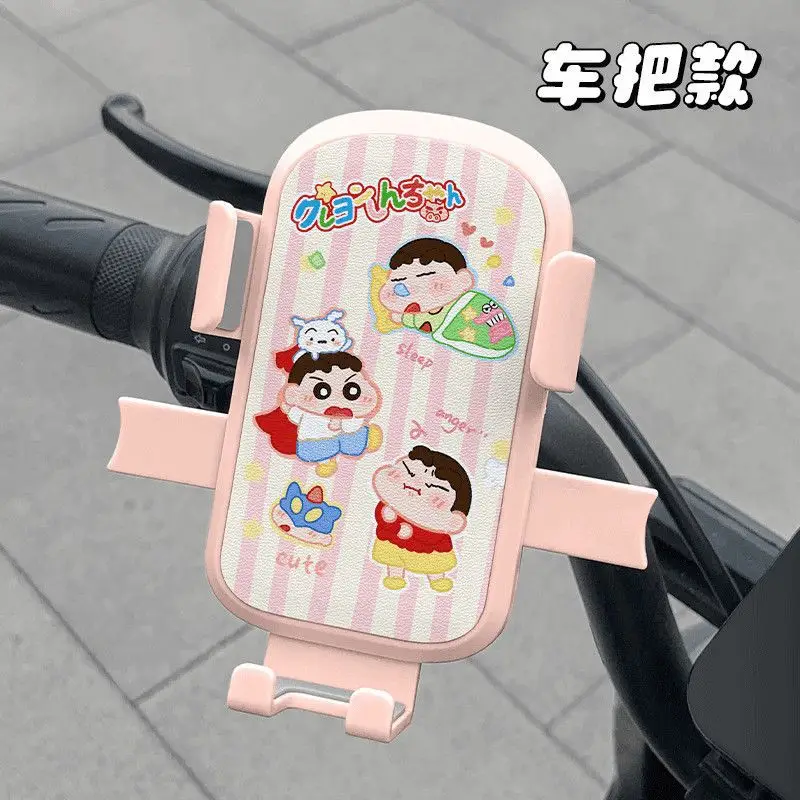 Electric Bike Mobile Phone Holder Pink & Green with Cute Bear Design
