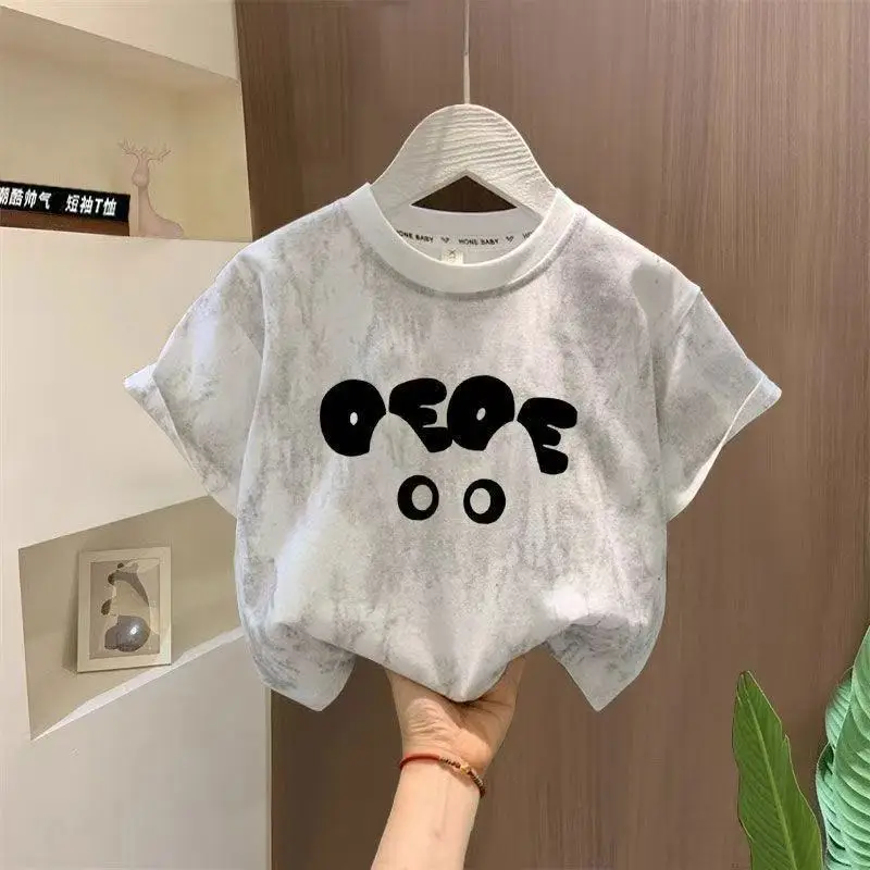 Boys Black Fleece Graphic T-Shirt Medium Large Summer 2025 — feature 4
