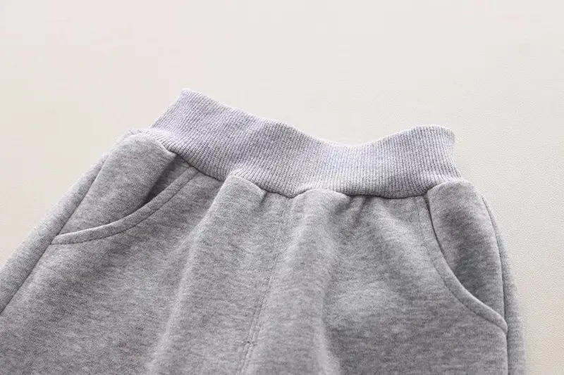 Spring Boys 2-Piece Suit Gray Blue Patchwork Sleeve T-Shirt — feature 11