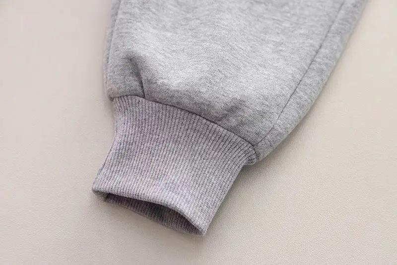Spring Boys 2-Piece Suit Gray Blue Patchwork Sleeve T-Shirt — feature 14