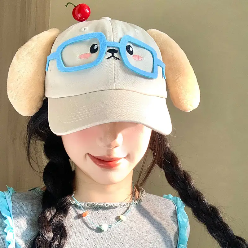 Sweet Cartoon Glasses Cap for Women 2025 - Image 2