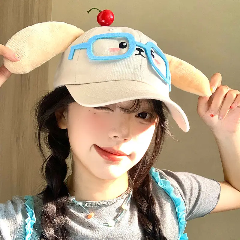 Sweet Cartoon Glasses Cap for Women 2025 - Image 5