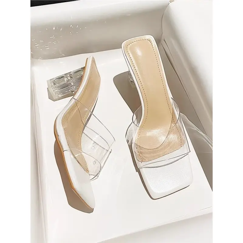 Transparent Crystal High Heel Sandals for Women Spring Summer - Image 5
