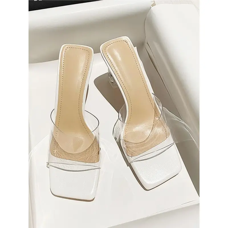 Transparent Crystal High Heel Sandals for Women Spring Summer - Image 6