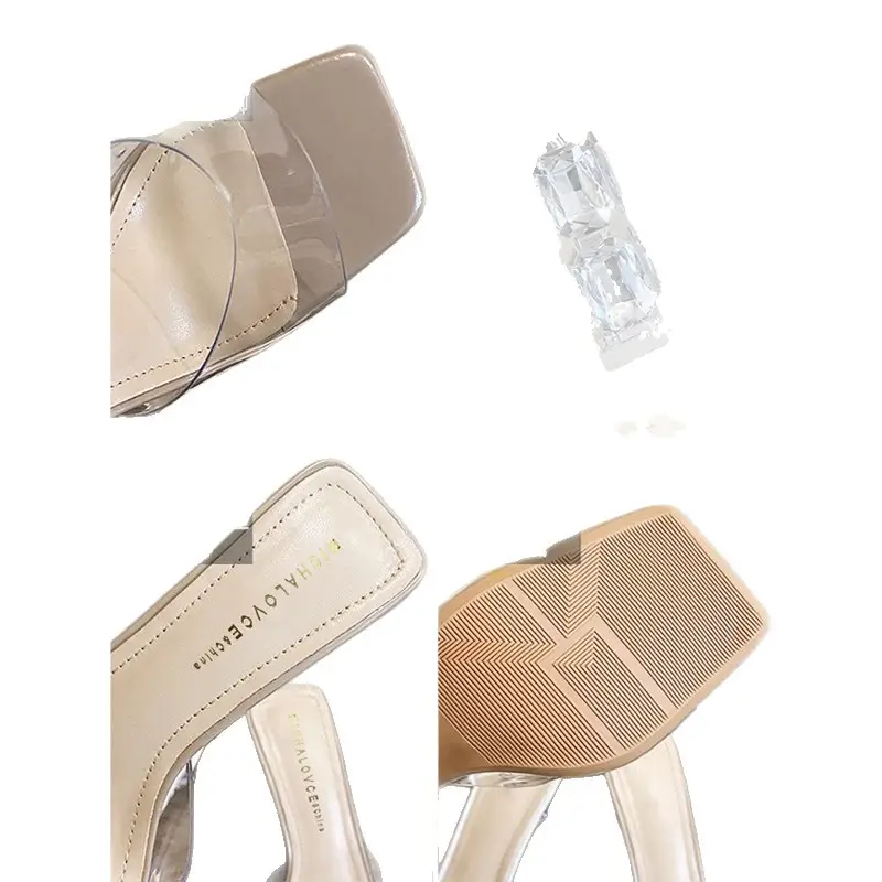Transparent Crystal High Heel Sandals for Women Spring Summer - Image 7