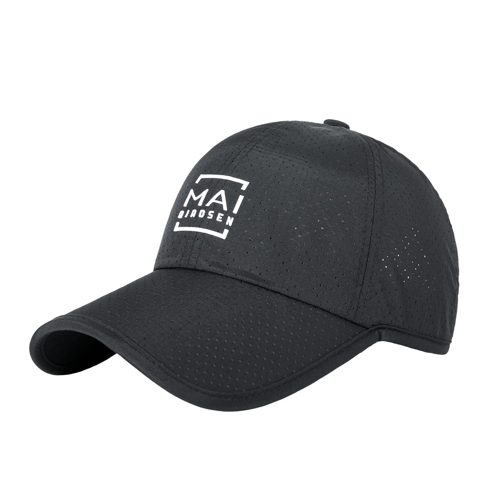 Men Casual Mesh Sun Hat Grey Peaked Cap