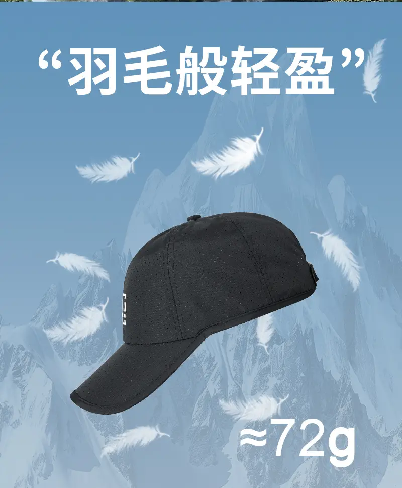 Men Casual Mesh Sun Hat Grey Peaked Cap — feature 10
