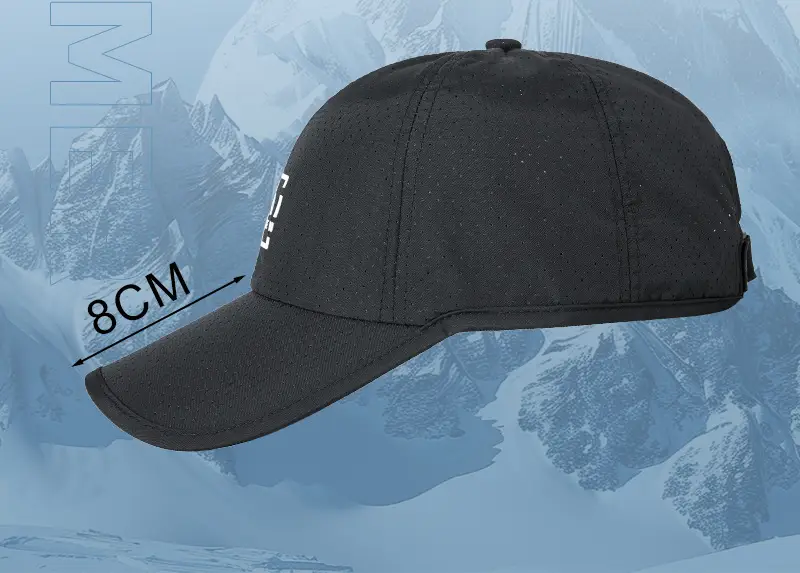 Men Casual Mesh Sun Hat Grey Peaked Cap — feature 16