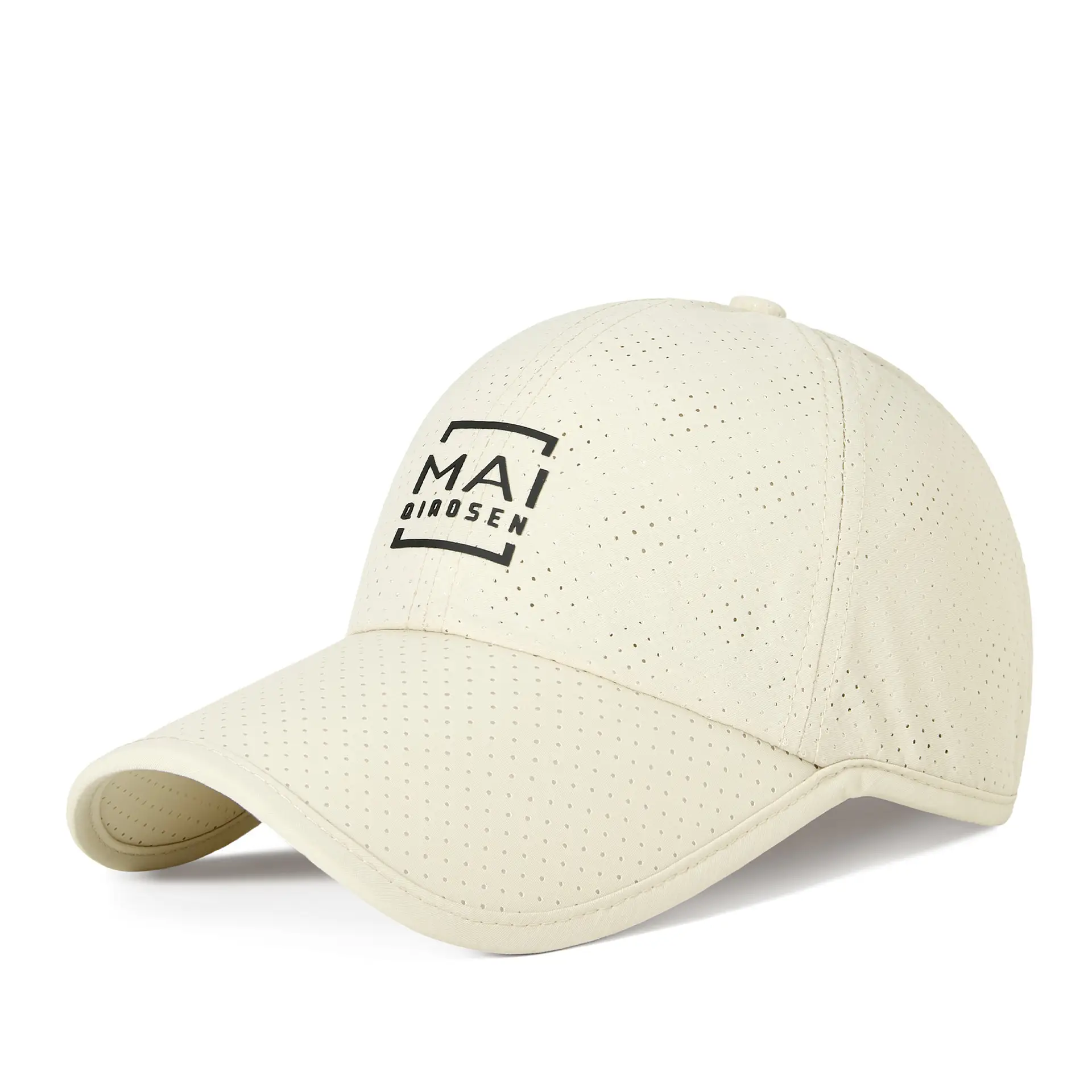 Men Casual Mesh Sun Hat Grey Peaked Cap