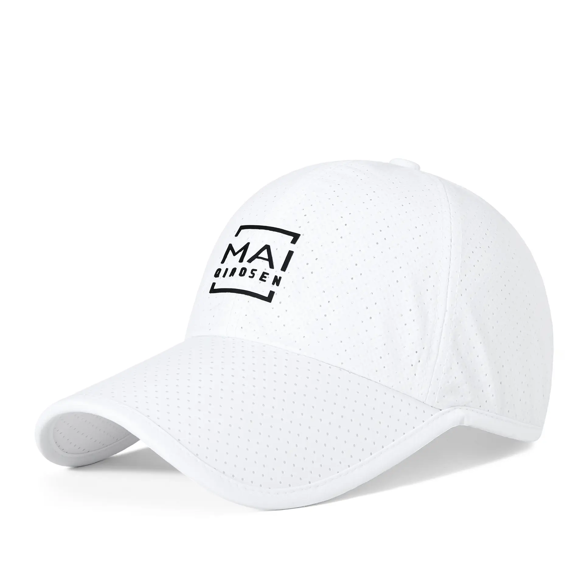 Men Casual Mesh Sun Hat Grey Peaked Cap