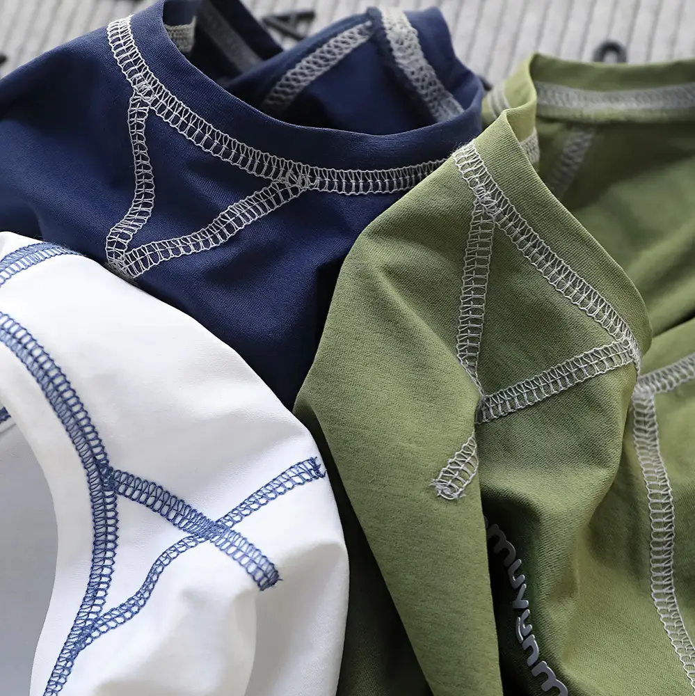 Special Qingdao Boys Summer Hemp Silk T-Shirt Medium Large - Image 7