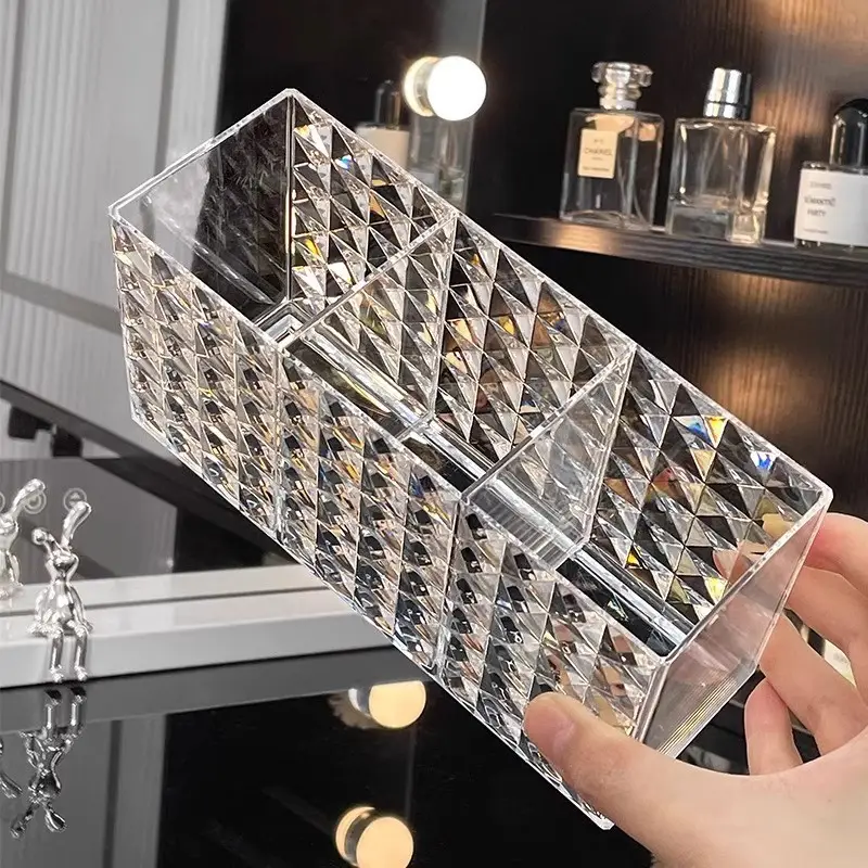 Transparent Acrylic Makeup Brush & Eyeliner Organizer - Image 4