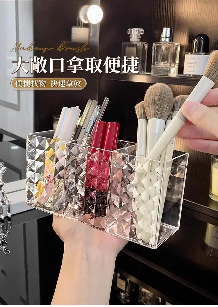 Transparent Acrylic Makeup Brush & Eyeliner Organizer — feature 4