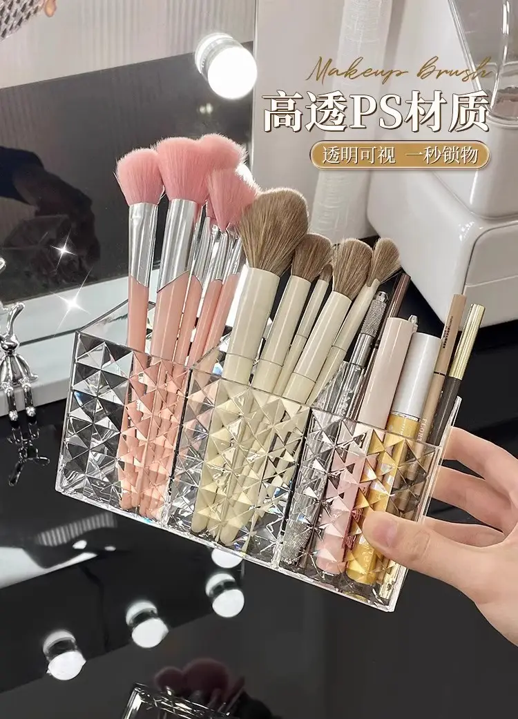 Transparent Acrylic Makeup Brush & Eyeliner Organizer — feature 5