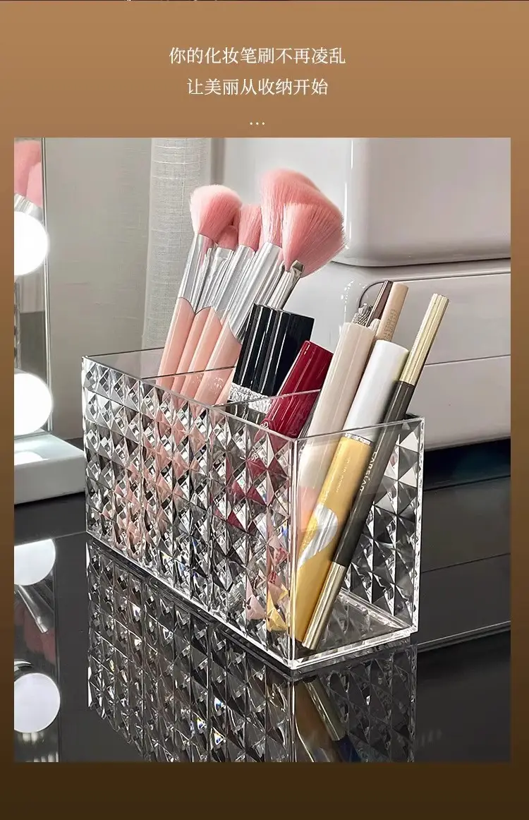 Transparent Acrylic Makeup Brush & Eyeliner Organizer — feature 6
