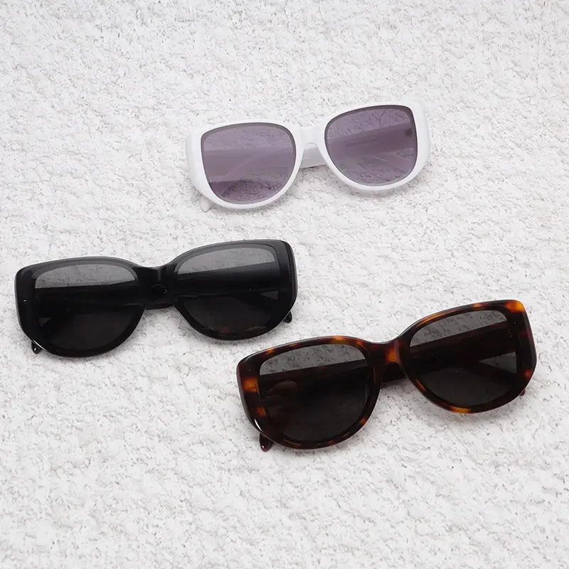 Women Anti-UV Sunglasses Black Brown Tortue Print - Image 7