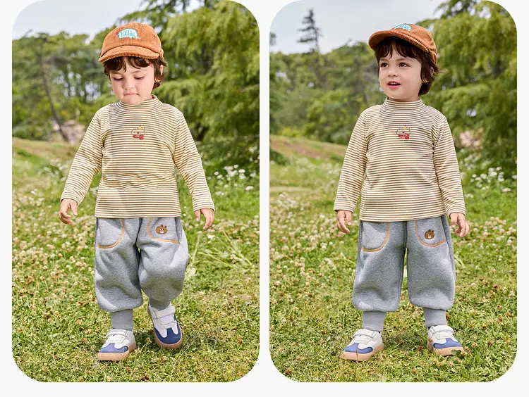 Duduja Kids Cotton T-Shirt Cream 7A Base Layer — feature 15