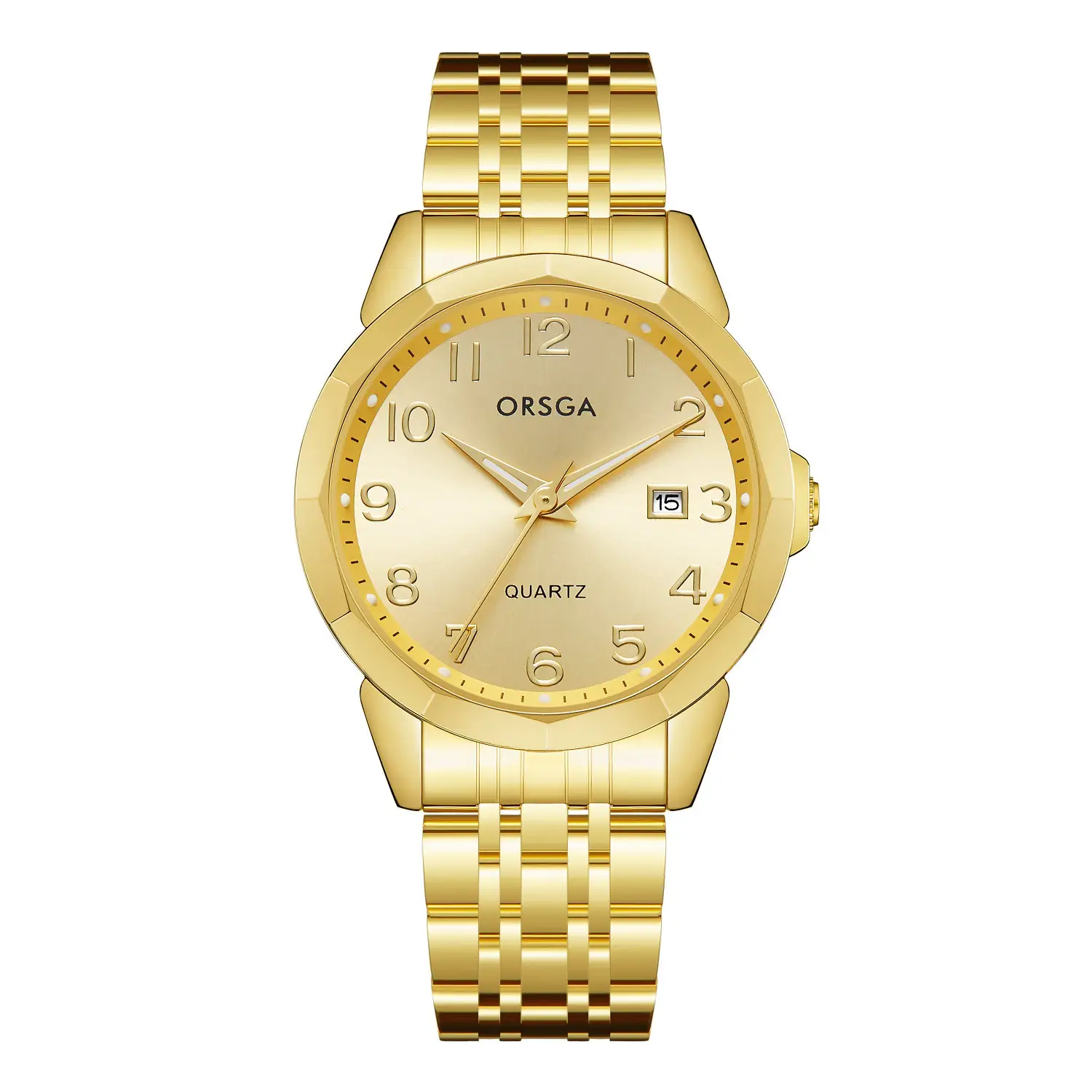 Orsga Black Leather Quartz Watch for Men - Image 12