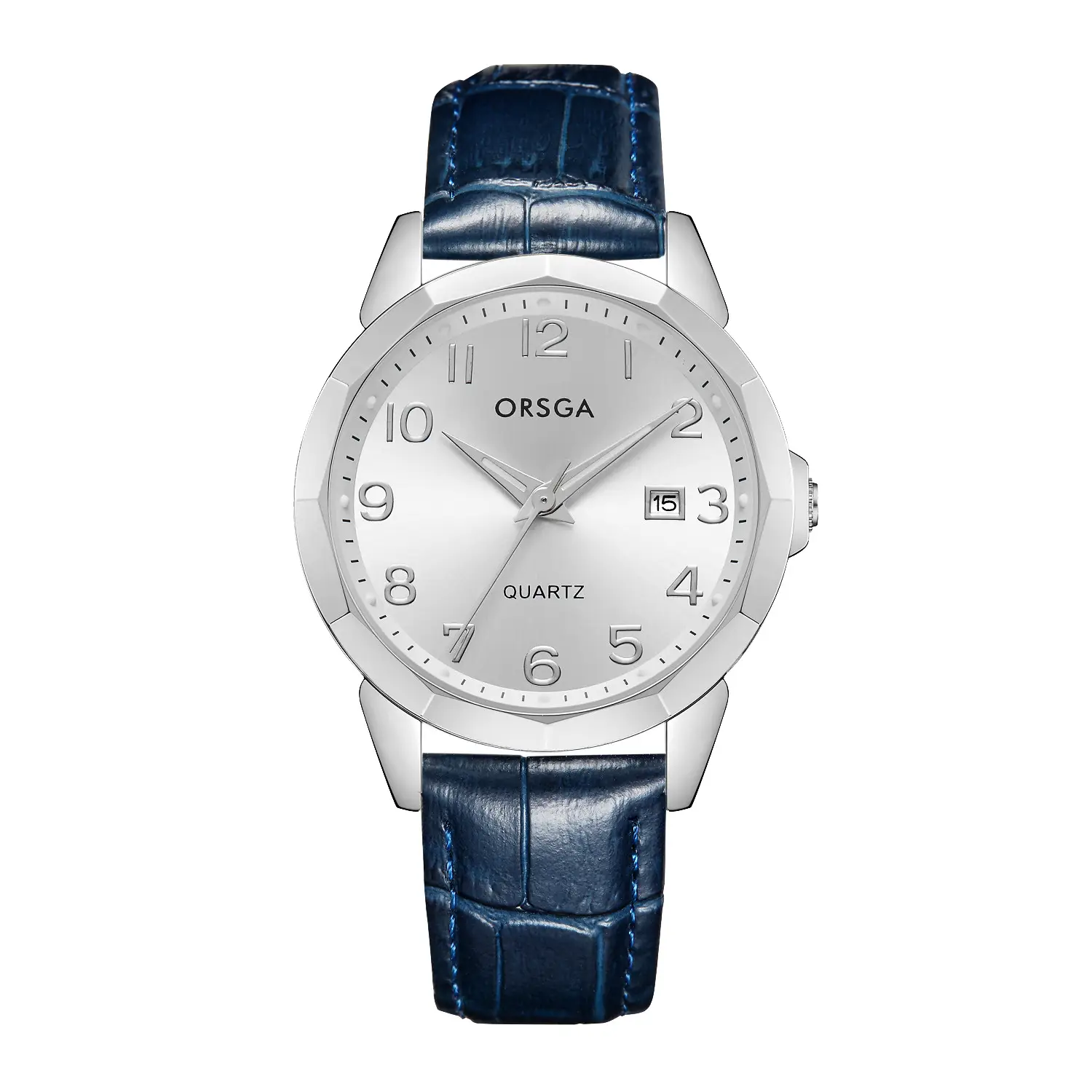 Orsga Black Leather Quartz Watch for Men - Image 19
