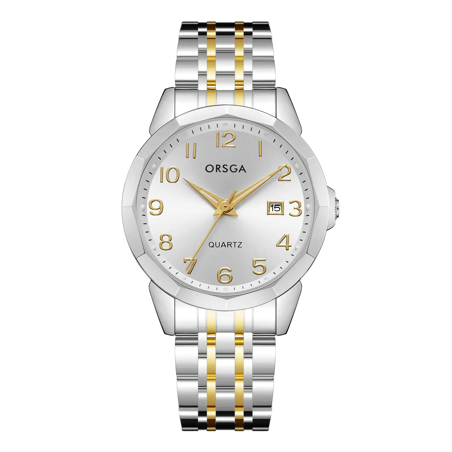 Orsga Black Leather Quartz Watch for Men - Image 5