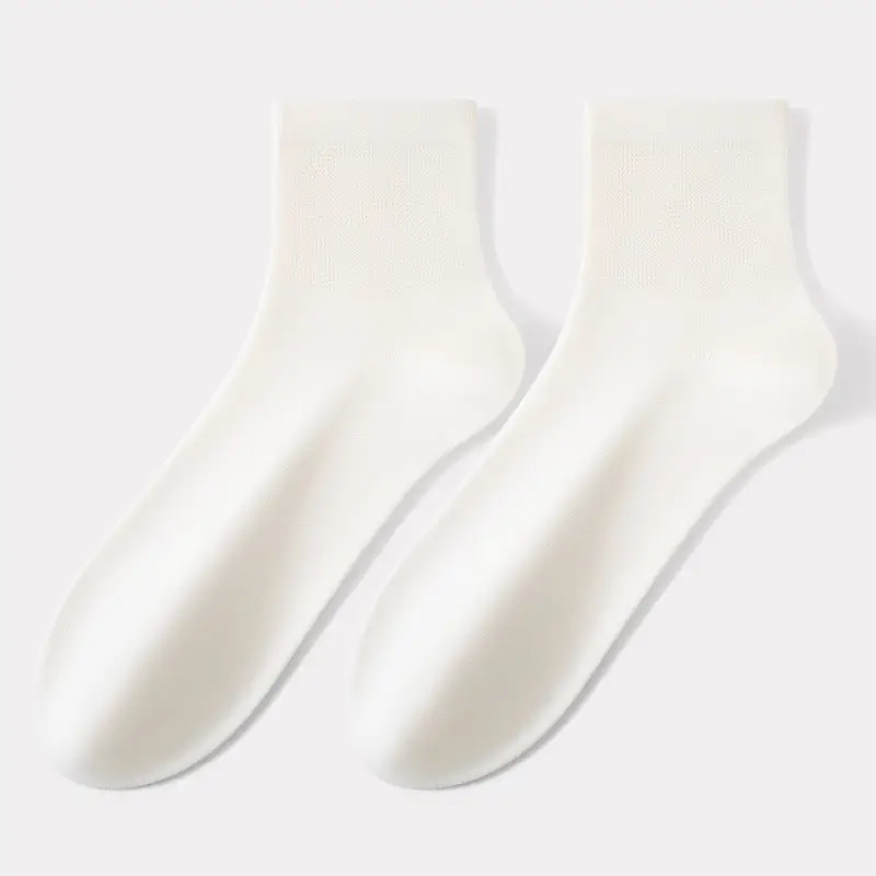 Gift Box Set of Seamless Socks with Essential Oil Fragrance, Couple's Mid-Tube Socks, Deodorant, Spring and Summer Thin Solid Color Fragrance Socks