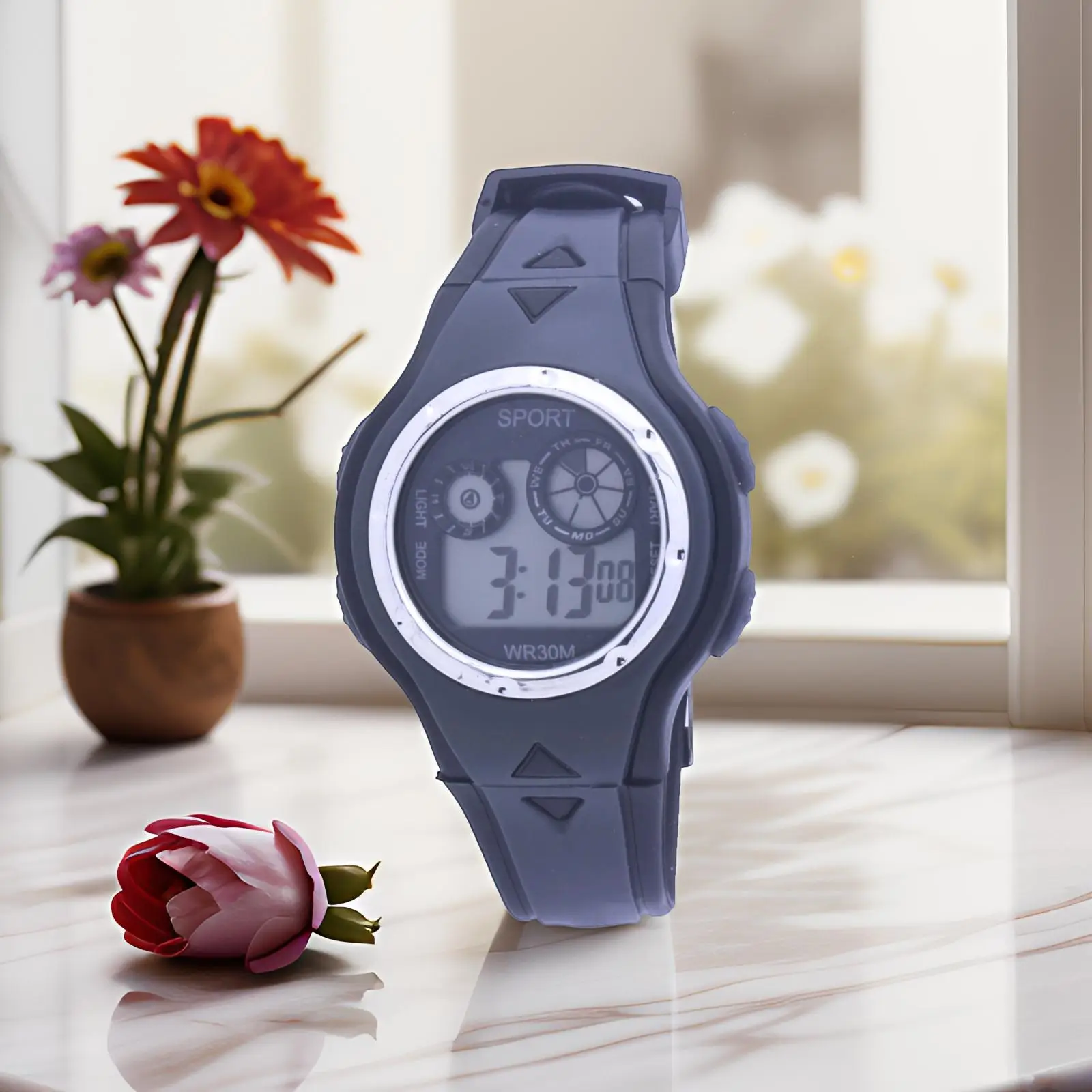 Digital Multifunctional Student Watch Black Luminous - Image 7