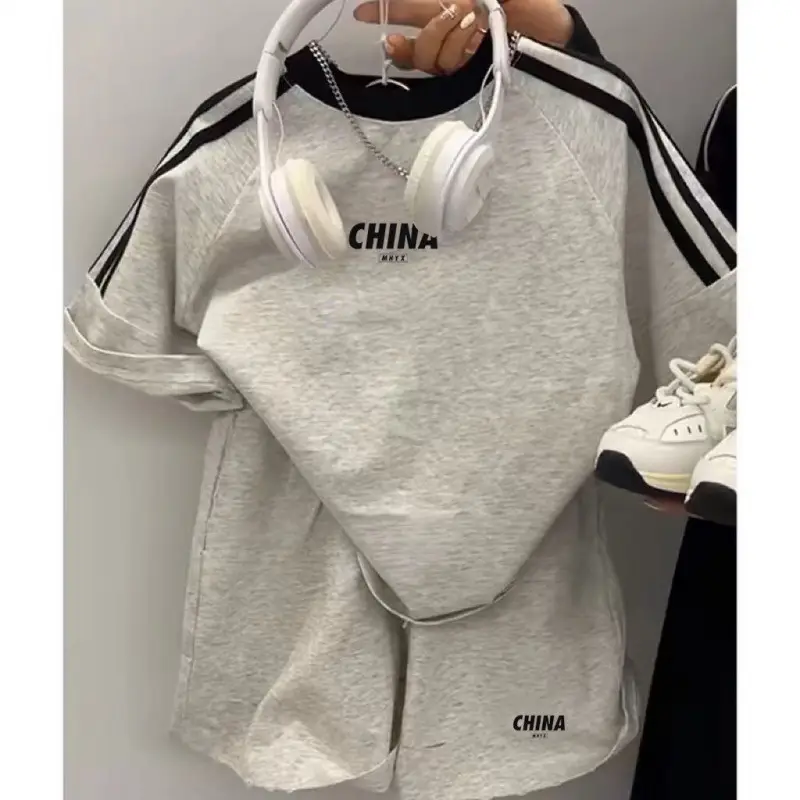 Boys China Track Tee Black 2025 Set