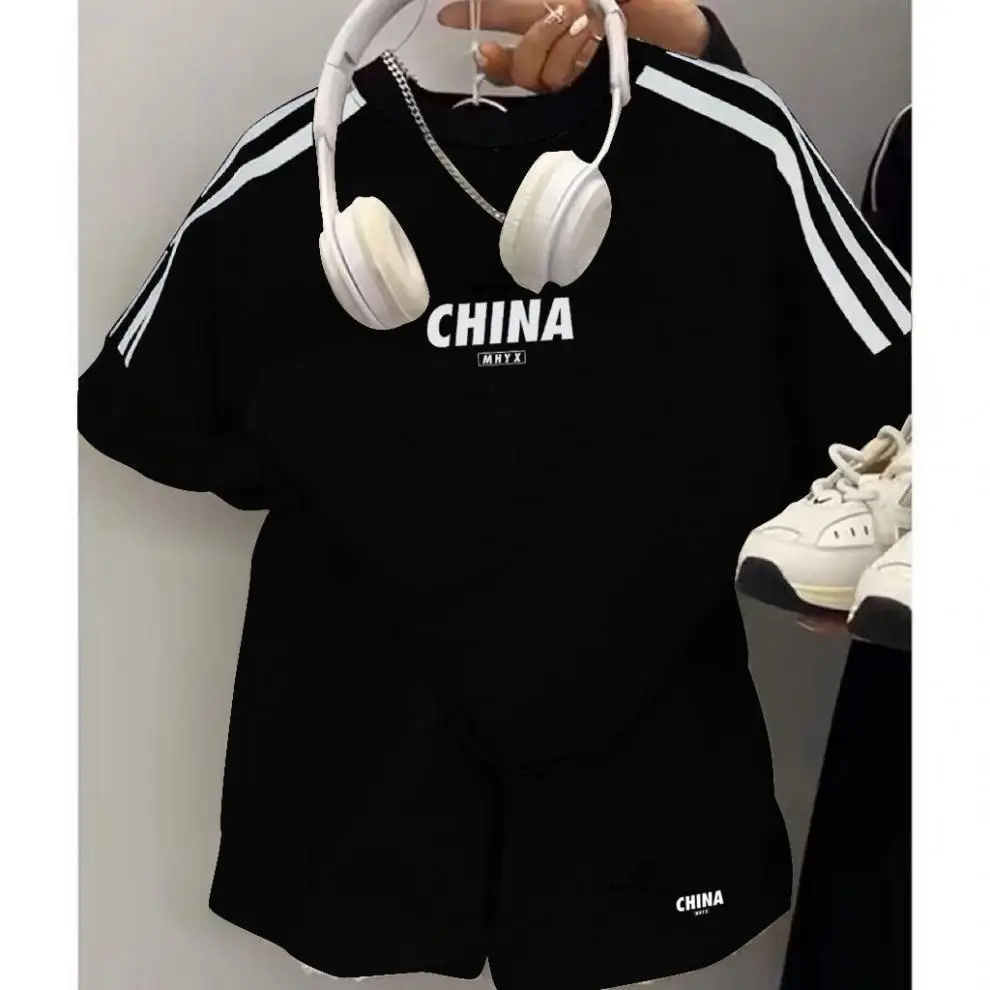 Boys China Track Tee Black 2025 Set — feature 1