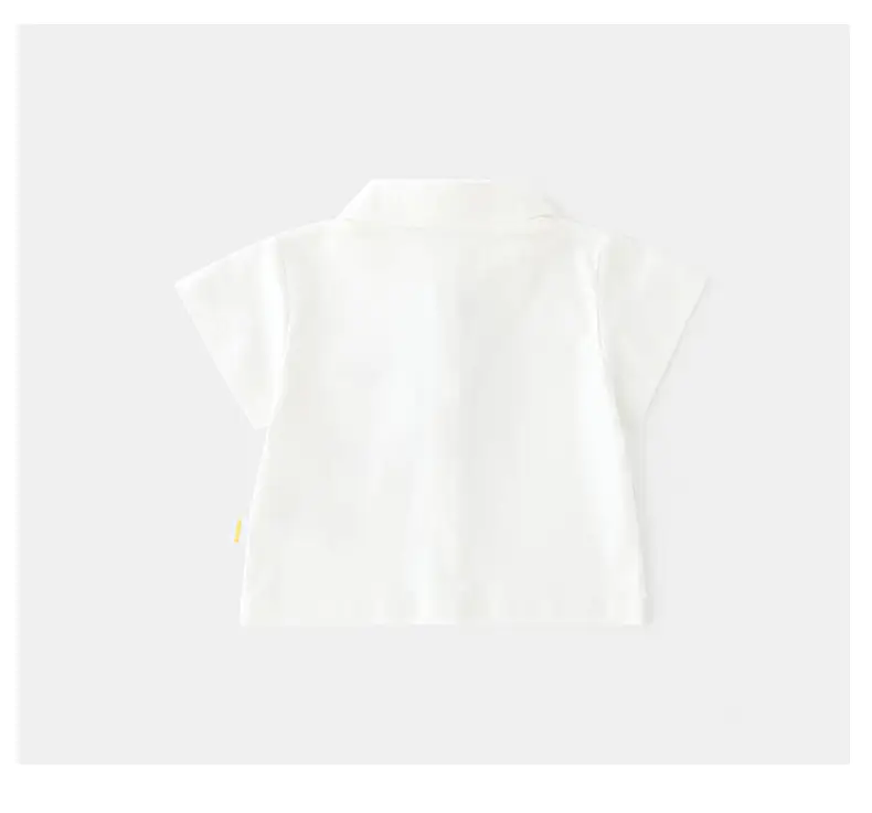 Duuduu Baby Cotton Short Sleeve Top White — feature 19