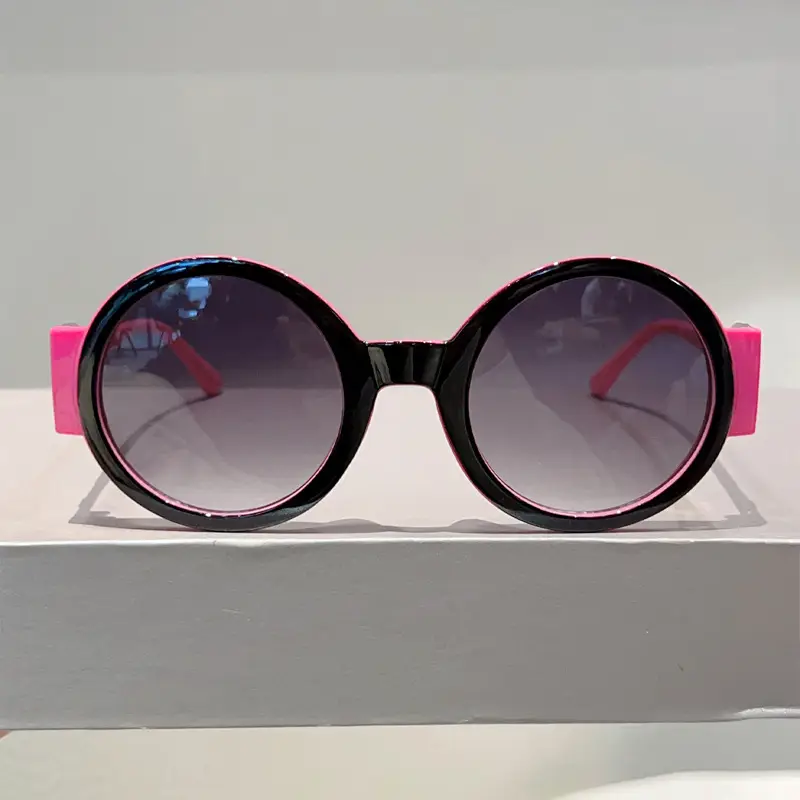 Pink Triangle Sunglasses with Gold Plated Buckle - Image 8