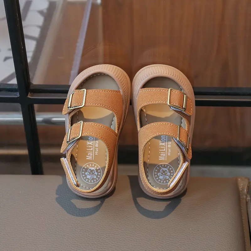 Boys' Closed-Toe Sandals 2025 Summer Tan